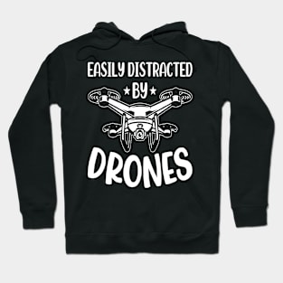 Easily Distracted By Drone Vintage Hoodie